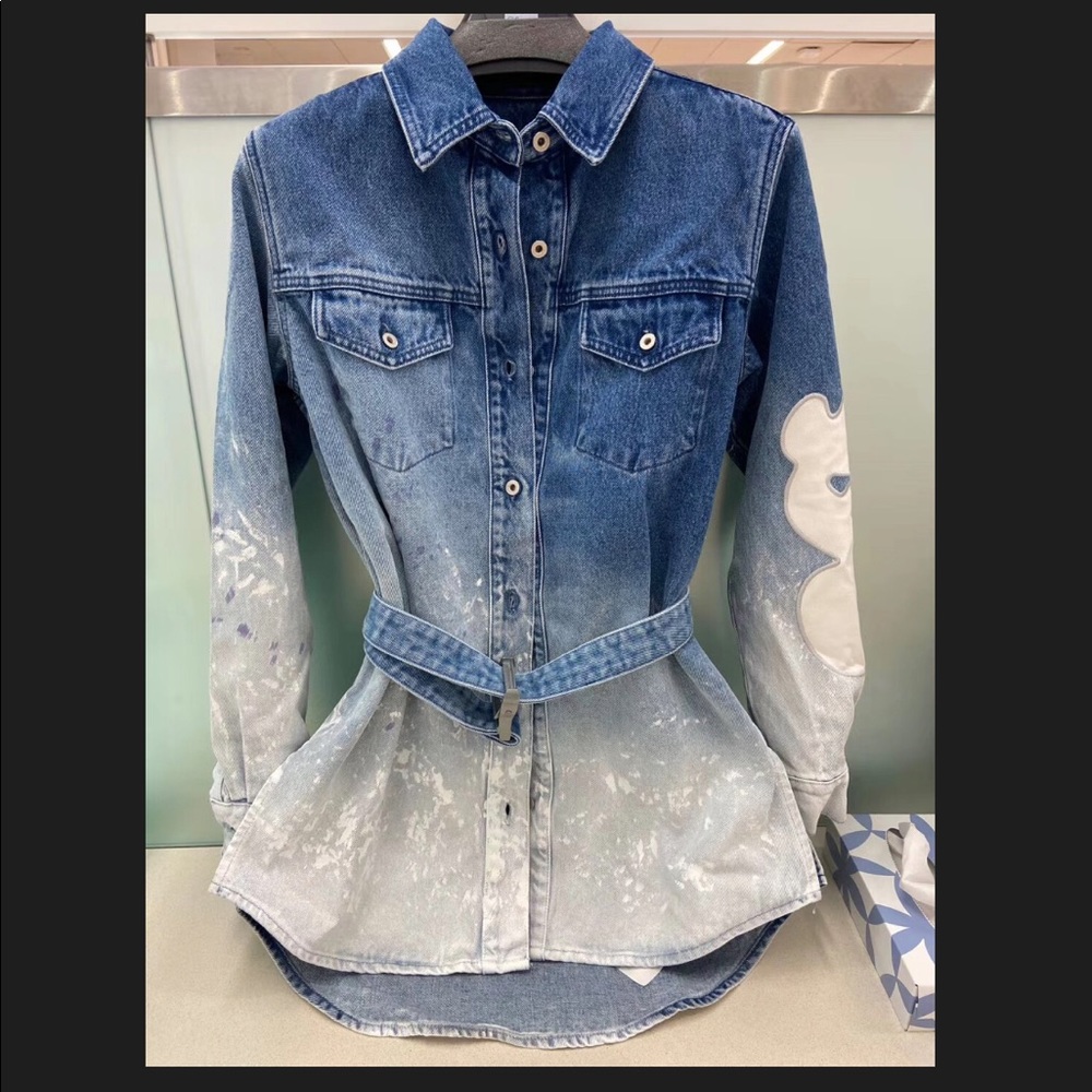 Off-White
gradient denim shirt dress